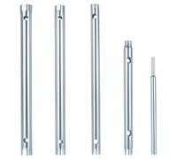 4 Pcs Clés Tubulaires et à Pipe, Cle a Pipe, Cle a Tube pour Robinet Evier, Clés à Douille pour Robinet Tuyauterie, Kit de Montage pour Robinets sous Évier, (6-7, 8-9, 10-11, 12-13 mm) + 1 barre