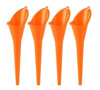 4 Pcs Entonnoir huile moteur, 28 cm Entonnoirs pour voiture | funnels, Petit Entonnoir carburant en plastique avec long col pour remplissage de carburant essence (orange)