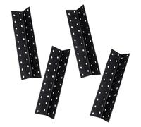 4 Pcs Equerre Metal avec 40 Trous, 200x40x40 mm, Noir | Equerre d'Assemblage Renforcée, Connecteur Bois Équerre de Coin Droit pour Fixation Réparation