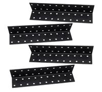 4 Pcs Equerre Metal avec 40 Trous Noir, 200x40x40mm | Equerre d'Assemblage Renforcée, Connecteur Bois Équerre de Coin Droit pour Fixation Réparation