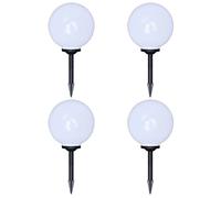 4 pcs Lampes d'allée d'extérieur à LED 30 cm et piquet au sol