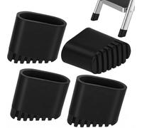4 PCS Patins Escabeau Pied d’Échelle Caoutchouc 40x20mm Embout Antidérapant | Universel pour Escabeau Échelle Droite Marchepied Protection Sol Antidérapant Anti-rayures Haute Résistance Nior