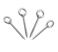 4 Pcs Piton à Visser m8 x 80mm Anneau de Levage Crochet à œillets Robustes | Boulon à œil Inox Piton à Visser Charge Lourde pour Hamacs Chaises Suspendues Auvents Stores Balancoire