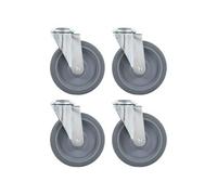 vidaXL 4 Roulettes pivotantes - 125 mm
