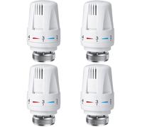 4 PCS Tête Thermostatique Radiateur, Tête Thermostat Radiateur TRV M30 x 1,5, Vanne Thermostatique Radiateur