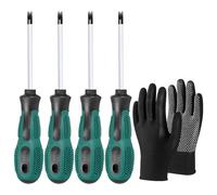 4 pcs Tournevis de type U M1.7/M2.0/M2.3/M2.6 Tournevis magnétique de type | fourche en U Kit d'outils manuels Tournevis à fente magnétique multifonctions CRV Embouts