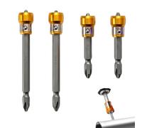 4-piece Ph2 Magnetic Screw-holding Bit Set,Magnetic Positioning Screwdriver Bits PH2 Bits, 1/4" Hex Shank Drywall Screw Bit,Compatible For Impact Screwdriver, For Home DIY And Repairs(A)