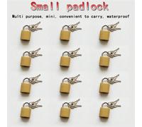 4 pièces/10 pièces Mini cadenas, cadenas anti-vol de 25 mm de large, convient pour les armoires, les briques de lait, les bagages, les casiers de dortoir, les tiroirs - chaque cadenas est fourni avec 