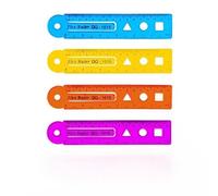 4 pièces 15/20 / 30 cm règle outil de mesure 15/20 / 30 cm règle droite Flexible souple pliable