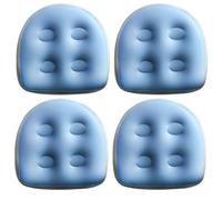 4 pièces 18, 5x14, 6x5, 9 pouces siège d'appoint, sièges de bain à remous gonflables confortables antidérapants en PVC rehausseur gonflable étanche pour piscine maison spa, bleu, sièges de bain à remo