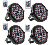 4 pièces 36LED couleur unique RGB Par lumières lumière de scène avec contrôle DMX éclairage de scène intérieur pour DJ Disco fête de mariage de noël 4PCS