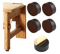 4 Pièces 3cm Rehausseur Meuble, Circulaire Rehausseur Pied de Chaise | Diamètre 6cm Autocollant Rehausseur Pied de Table, Capacité de Charge Totale 2000kg pour Canapés, Armoires, Lits, Bureaux