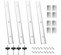 4 Pièces 400 mm Rail de Guidage en T Aluminium avec Écrou Coulissant M6 et M8, Woodworking Alliage D'aluminium Rail Bar Slide