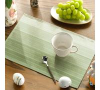 4 pièces/6 pièces Nappe ombrée, décoration de table de salle à manger et de salon moderne, sets de table lavables, tapis de table de cuisine, dessous de plat résistant à la chaleur, convient pour les