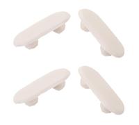 4 Pièces Accessoire de Siège de Toilette Abs Blanc, Amortisseur | Bruit, Installation Facile, pour Siège en Céramique, Usage Salle de Bain, Lot de Pièces