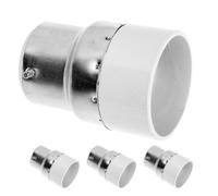 4 Pièces Adaptateur de Douille B22 vers E14 220v 2a pour Lampe | PC Cuivre, Résistance aux Hautes Températures, Installation Simple, pour Ampoules LED et Suspensions