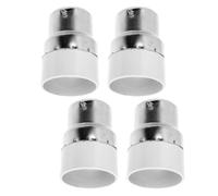 4 pièces Adaptateur de Douille B22 vers E14, Conversion sans Outil | Cuivre et PC, 220V 2A, Format 4,5x2,8x2,8cm, Compatible Lampes de Bureau et Plafonniers