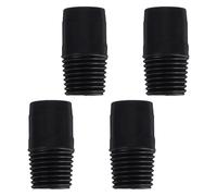 4 Pièces Adaptateur de Rallonge de Poteau Fileté Européen 25mm | Conception Droite Robuste, Changement Rapide D’outil, Usage Commercial et Nettoyage Domestique, pour Personnel D’entretien