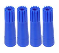 4 Pièces Adaptateur Fileté, Connecteur Plastique Bleu pour Balai | Embout Américain pour Rallonge, Réparation Rapide, Compatible Serpillière, Raclette ou Plumeau, Nettoyage Domestique