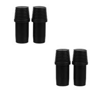 4 Pièces Adaptateur pour Manche de Balai-serpillère Fileté Type | Plastique, Embout Pratique pour Perches Droites, Usage Maison et Bureau, Accessoire pour Balai