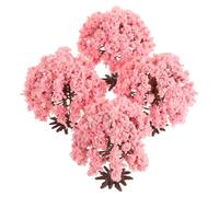 4 Pièces Arbre Cerisier Artificiel Miniature Rose Décor Jardin DIY