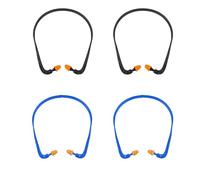 4 Pièces Arceaux anti bruit, Confortable Embout d'Oreille de Remplacement en Silicone, Arceau de protection auditive Pour nager, dormir, tirer - Bleu et noir