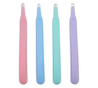 4 Pièces Arrache-agrafes Magnétique Multifonctionnel Compact | Acier Inoxydable et Plastique, Résiste à Flexion, Nettoyage Magnétique, Bureau Professeur, Fournitures Scolaires
