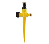 4 Pièces Arroseur de Jardin, Arroseur Automatique 360° Rotatif, Arrosage Pelouse Réglable Pulvérisateur d'eau Système (Jaune)
