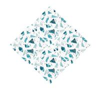 4 Pièces Autocollant de Sol Bleu en PVC, Effet Terrazzo | Autocollant Auto-adhésif, Nettoyage Facile, sans Résidu, pour Locataires et Bricoleurs, Décor Temporaire