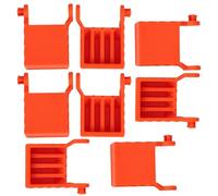 4 Pièces Bloc de Serrage à Bande Travail du Bois, ABS Orange | Installation Facile, Fixation Stable, Design Polyvalent, pour Projets DIY Maison et Ateliers de Menuiserie