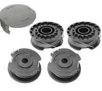 4 Pièces Bobines de Coupe-Bordures Φ1.65mm 4.9m F016800569 F016800385 Bobine, F016F05320 Couvercle de Bobine pour Débroussailleuse Bosch Art 23 SL Art 23-28 Art 2300 Art Easy 26 SL