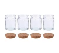 4 Pièces Bocal à Prières Espoir en Verre avec Couvercle | Messages Bibliques Inspirants, Rangement Compact pour Notes ou Prières, Usage Bureau et Occasions Spéciales