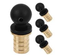4 Pièces Bouchon Chinois Lu en Laiton pour Gourde, Accessoire | Fermeture Réutilisable, Plastique et Silicone, Décoration Maison et Hôtel, Style Classique, Usage Bouteille