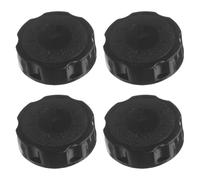 4 Pièces Bouchon de Réservoir Fileté pour Mini Motoculteur, Noir | Pièce de Rechange Fiable, Fermeture à Vis, Protection la Poussière, Compatible Motobineuse et Cultivateur