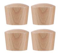 4 Pièces Bouton de Couvercle de Pot en Bois, Poignée Créative | Remplacement pour Marmite à Soupe, Prise Solide et Confortable, Accessoire Résistant à Rouille, Style Fashion