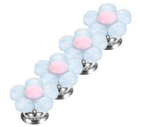 4 Pièces Bouton-poussoir de Réservoir Toilettes Fleur Plastique