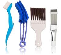 4 Pièces Brosse de Nettoyage À Ailettes,Peignes À Condensateur Peigne D'Aileron de Condensateur de Climatiseur Peigne À Lamelles K