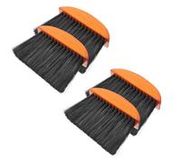 4 Pièces Brosse de Nettoyage à Fines Soies, Manche Ergonomique | Nettoyage Rapide des Cendres, Poignée Douce et Longue, Rinçage Facile, Adaptée aux Surfaces en Pierre et Poussières