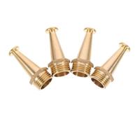 4 Pièces Buse D'arrosage de Jardin 1/2 Pouce en Cuivre, Or | Raccord pour Lave-auto et Irrigation, Installation Facile, Nettoyage des Canalisations, Trottoirs et Allées