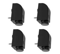 4 Pièces Butée de Fenêtre Coulissante Noire, Verrou de Sécurité | Installation Facile, Plastique, pour Fenêtres et Portes Coulissantes, Ventilation Sécurisée, Usage Garçon et Filles