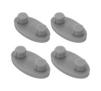 4 Pièces Butoirs de Siège de Toilette Antibruit en ABS | Protection les Chocs, Coussinets Antidérapants, Compatibles Abattant Céramique, Usage Dortoirs et Location