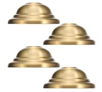 4 pièces Cache-couvercle de Plafonnier en Laiton à Double Niveau | Support de Fixation Inclus, Finition Dorée Polie, Remplacement Pratique pour Boîte de Jonction et Éclairage Suspendu