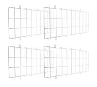 4 Pièces Cage de Protection pour Panneau de Sortie Mural, Métal | Sorties et Éclairages D’urgence, Transmission Lumineuse Élevée, Usage Extérieur Industriel, Résiste aux UV