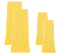 4 Pièces Cale de Bûcheronnage de Remplacement, Coin D'abattage | Forme en Coin, Jaune, pour Relever L’arbre et Guider la Coupe du Bois, Usage Jardin