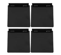4 Pièces Capot de Protection 86, Plastique Ps Noir | Adhésif, Profil Ultrafin et Discret, Protège des Éclaboussures, pour Cuisines et Buanderies