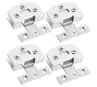 4 Pièces Charnière de Porte Vitrée en Acier Inoxydable | Ouverture sans Perçage, Maintien Stable et Prise Ferme, pour Verre de 3 à 7mm, Installation Facile