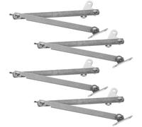 4 Pièces Charnière de Support de Couvercle Pliant Réglable | Meuble et Armoire, Longueur Ajustable, Auto-équilibrage, Installation Facile, Style Simple, Usage Varié