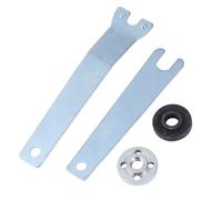 4 Pièces Clé pour Meuleuse D’angle en Acier au Carbone, Kit | Deux Clés, une Rondelle Supérieure Inférieure, pour Disques, Coupe Carrelage, Polissage Métal