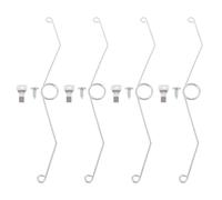 4 Pièces Clip à Ressort pour Grille de Ventilateur de Plafond | Compatibilité, Élasticité Solide, Installation Facile, Finition Nette et Discrète, Pièce de Rechange 19,5cm