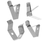 4 Pièces Clip de Fixation pour Thermomètre Alimentaire en Acier | Support de Température pour Barbecue, Maintien Ferme Sonde, Nettoyage Facile, Argenté